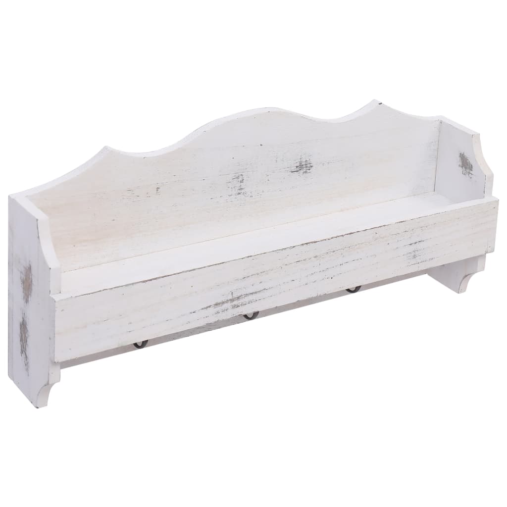 Porte-Manteau Mural Bois Blanc
