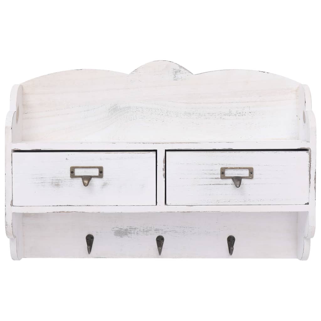 Porte-Manteau Mural Bois Blanc