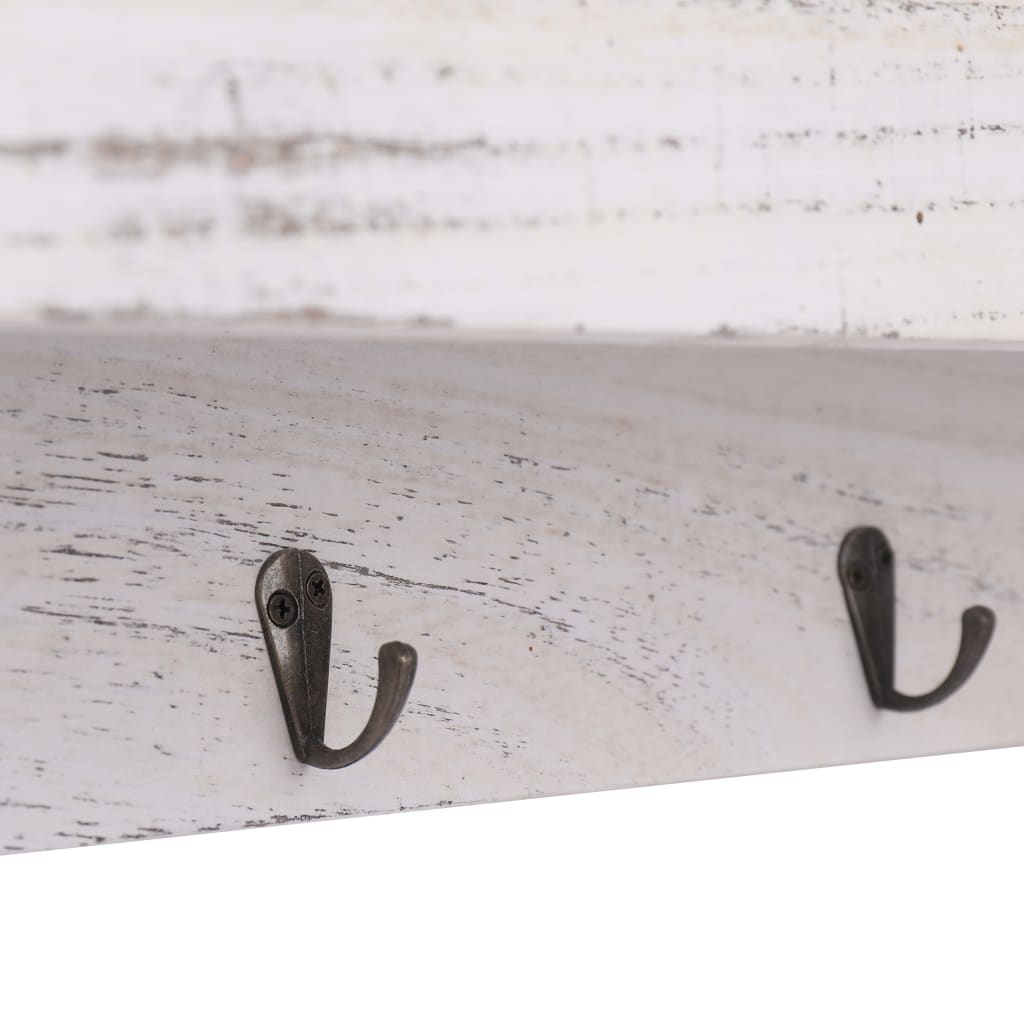Porte-Manteau Mural Bois Blanc