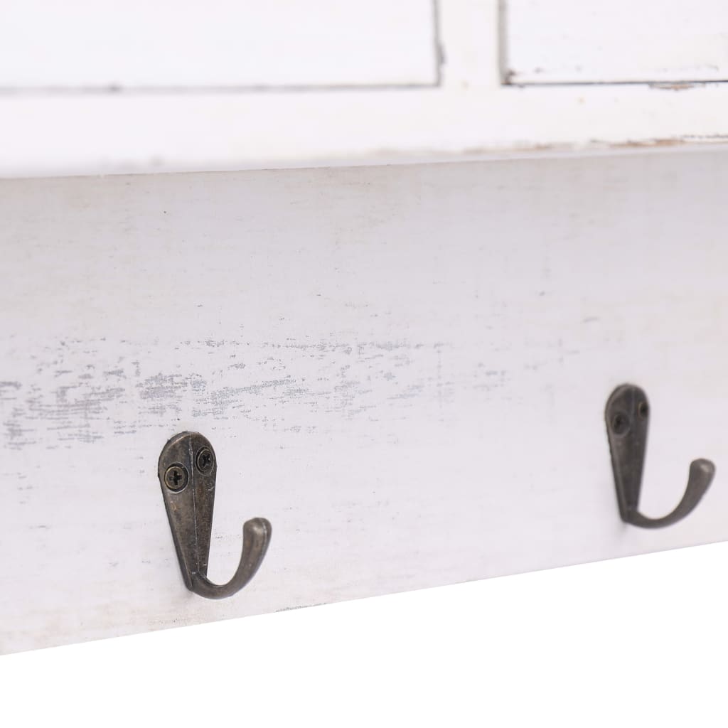 Porte-Manteau Mural Bois Blanc