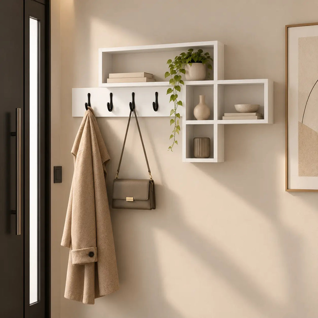 Porte-Manteau Mural Bois