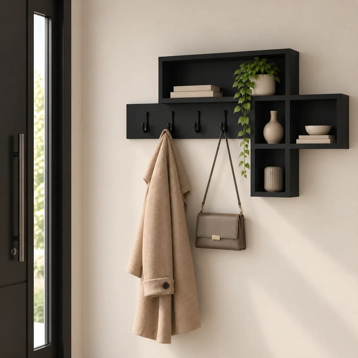 Porte-Manteau Mural Bois