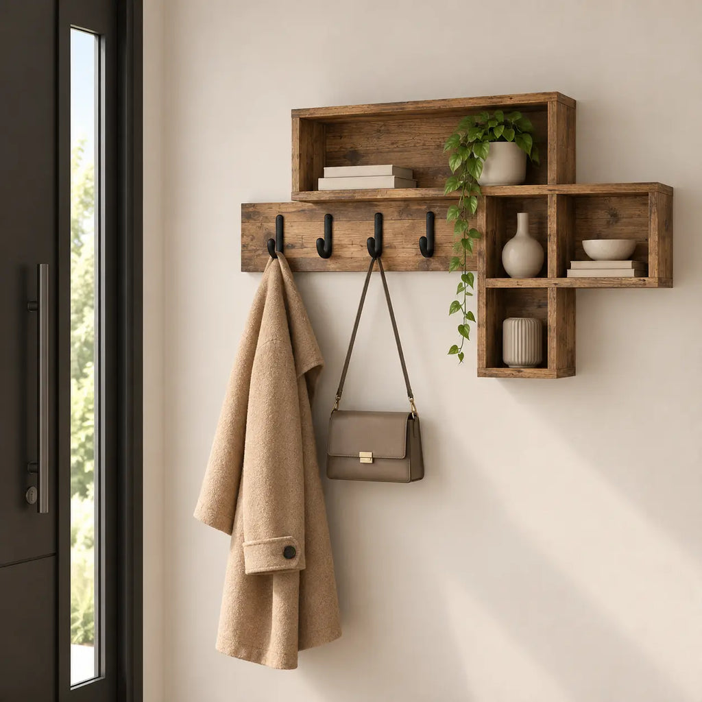Porte-Manteau Mural Bois