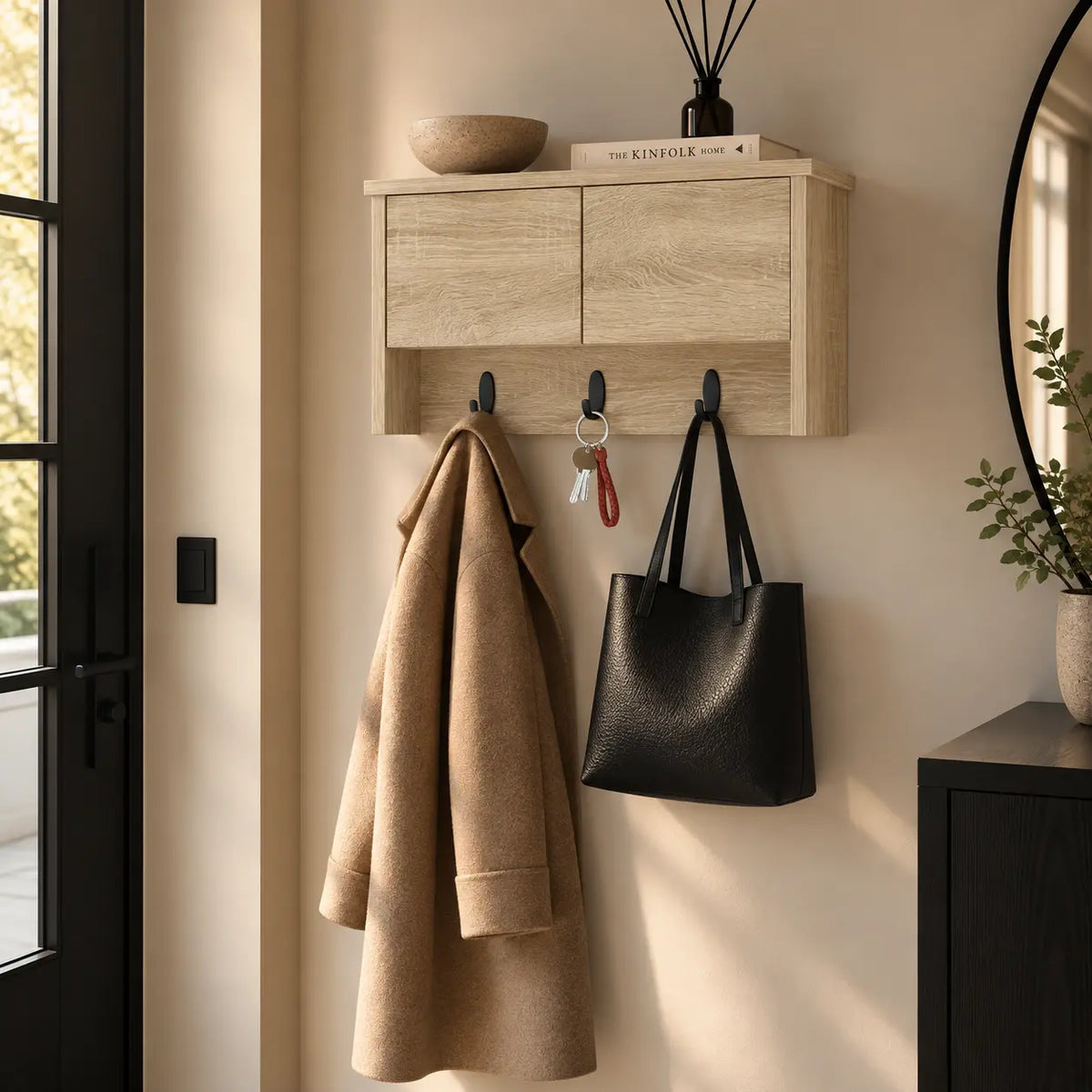 Porte-Manteau Mural Bois