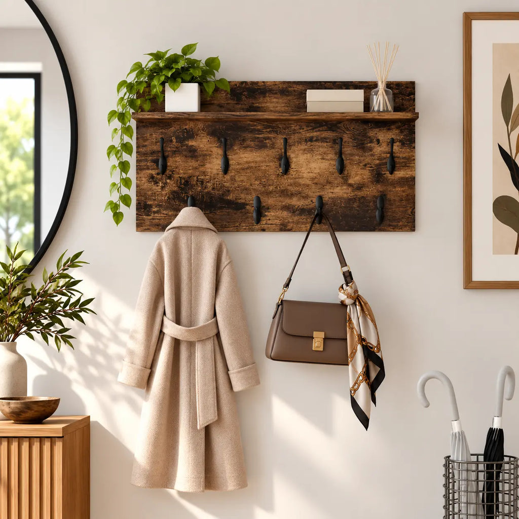 Porte-Manteau Mural Bois
