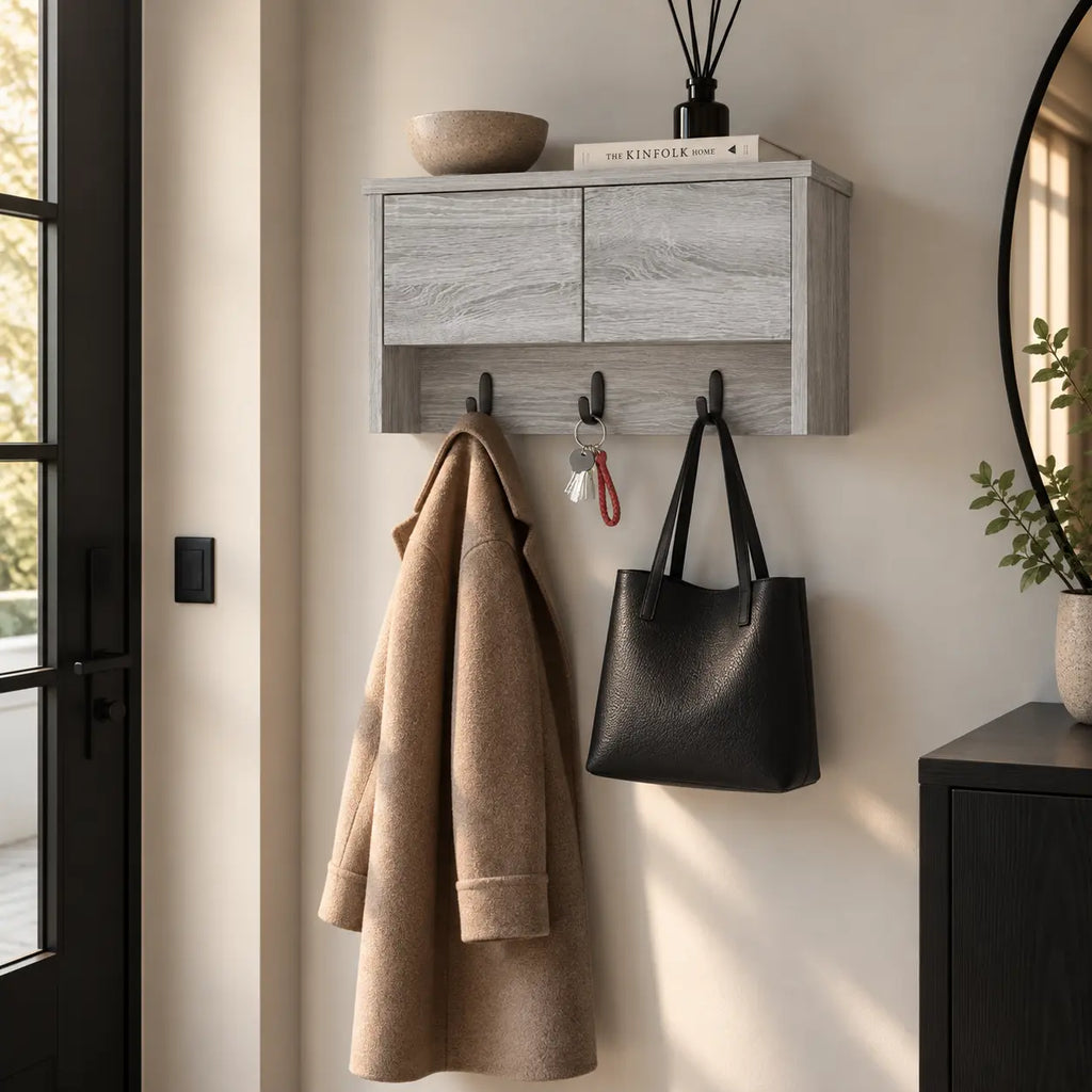 Porte-Manteau Mural Bois