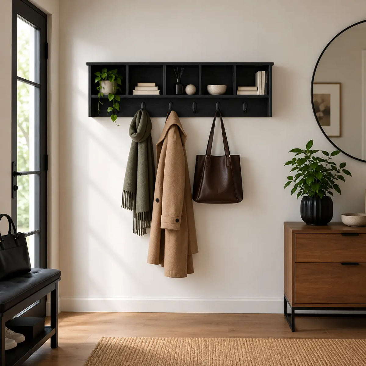 Porte-Manteau Mural Bois