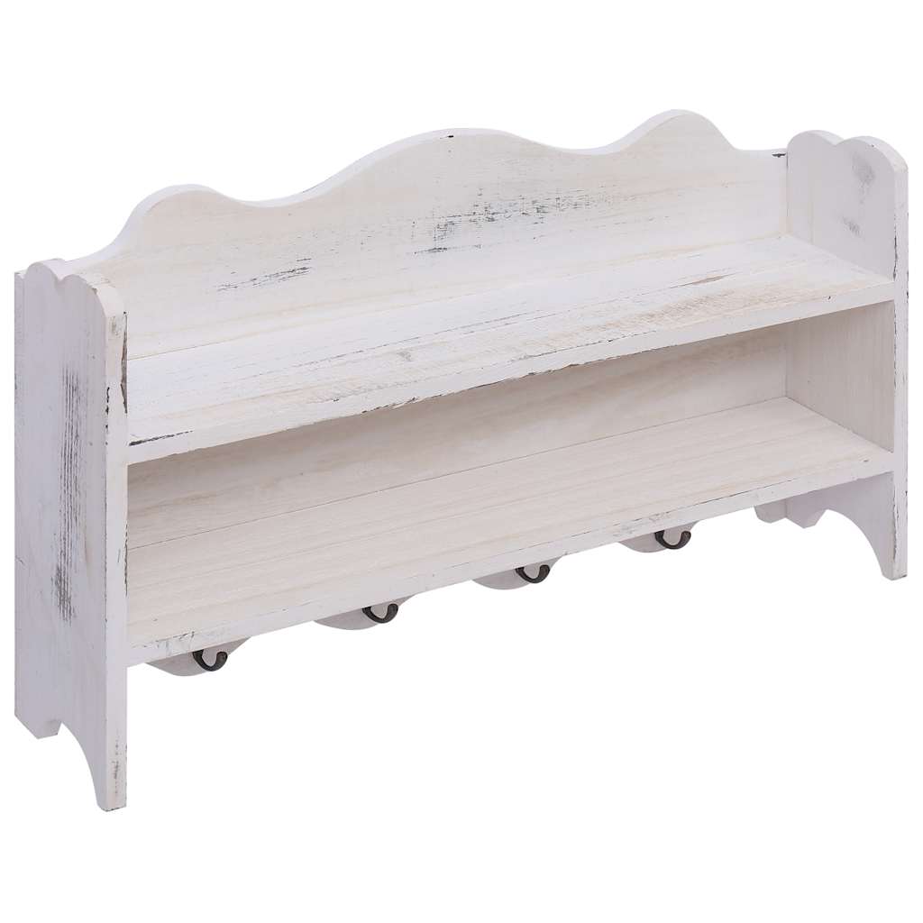 Porte-Manteau Mural Bois Blanc