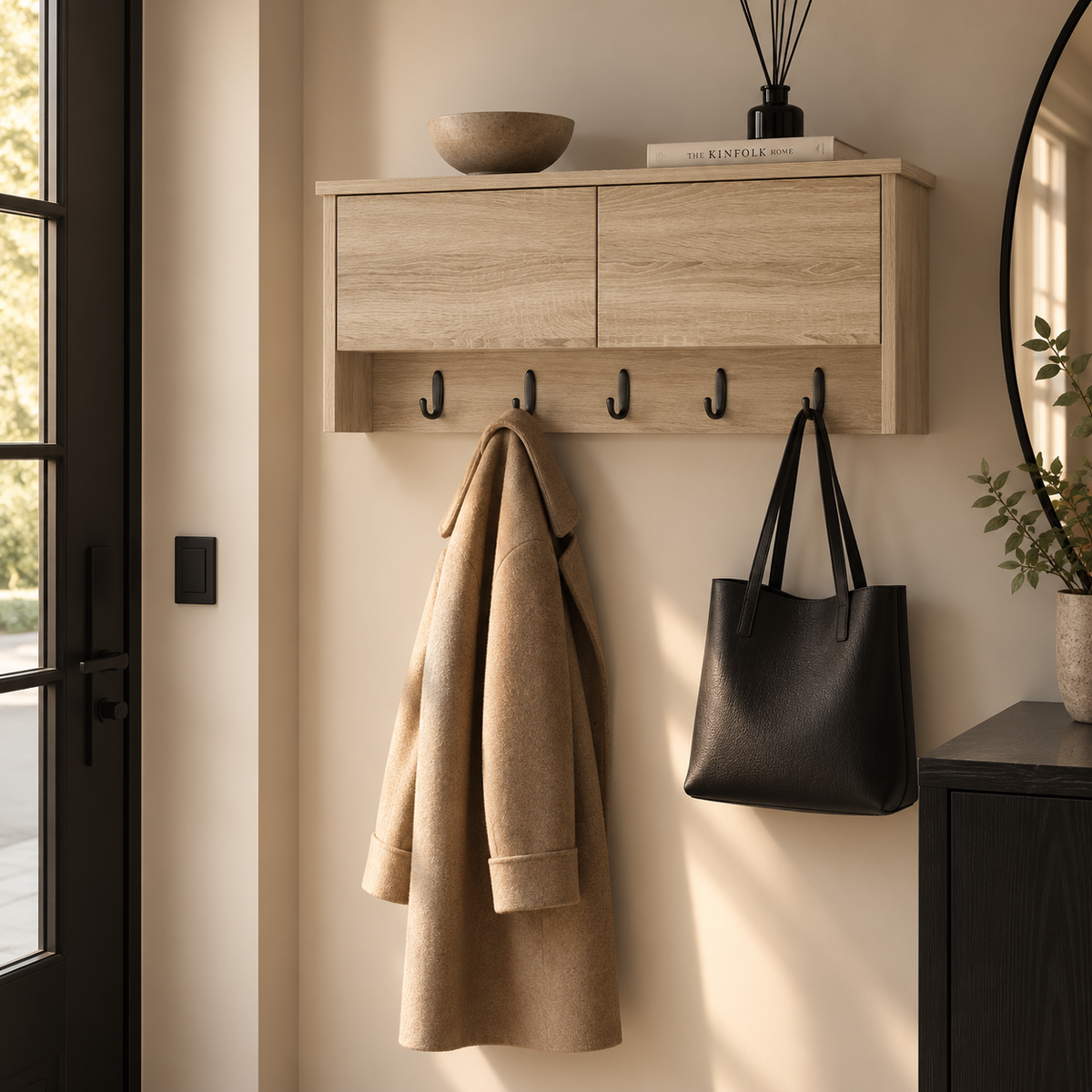 Porte-Manteau Mural Bois