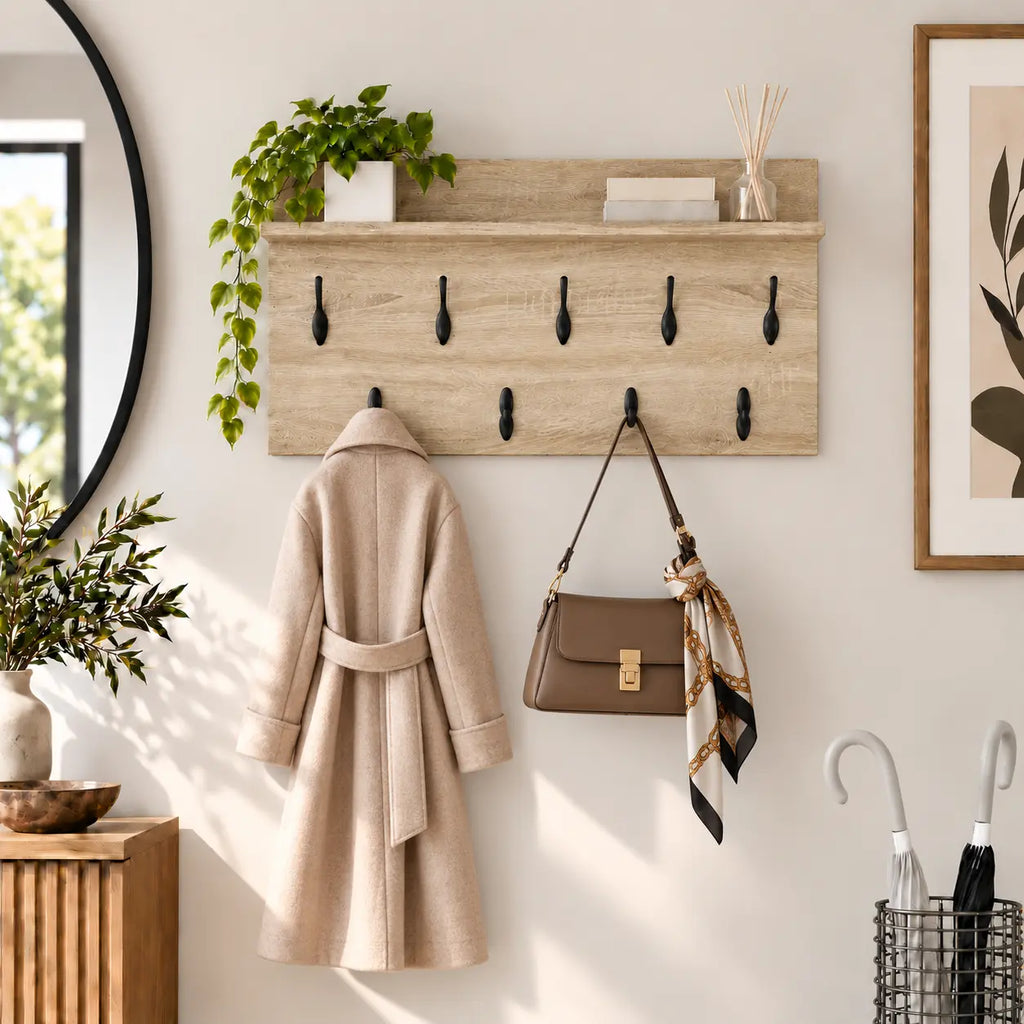 Porte-Manteau Mural Bois