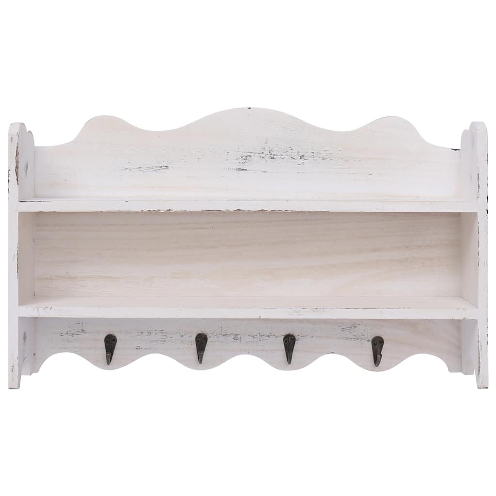 Porte-Manteau Mural Bois Blanc