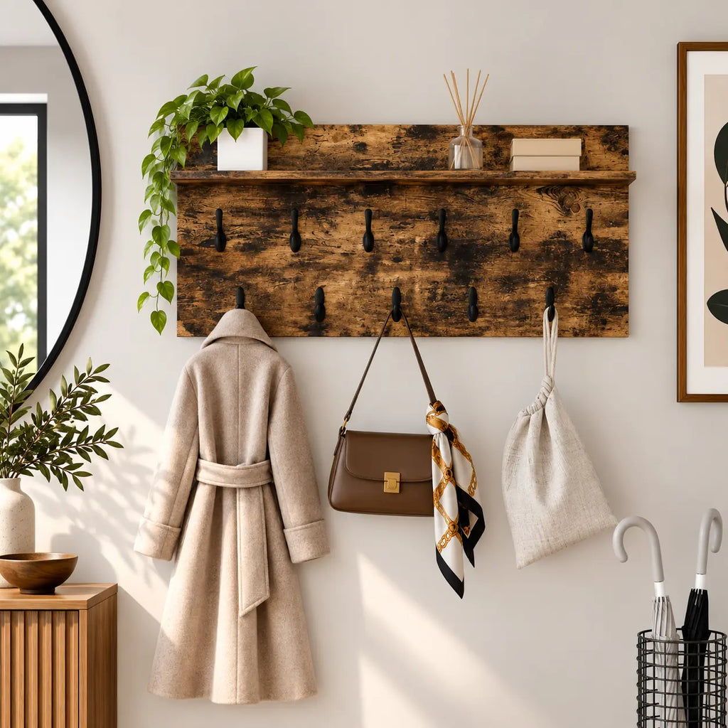 Porte-Manteau Mural Bois