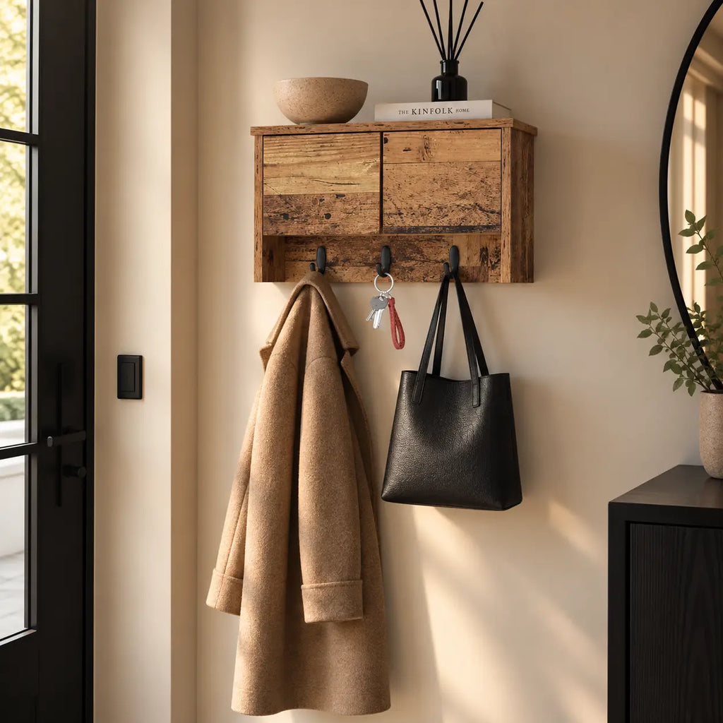 Porte-Manteau Mural Bois