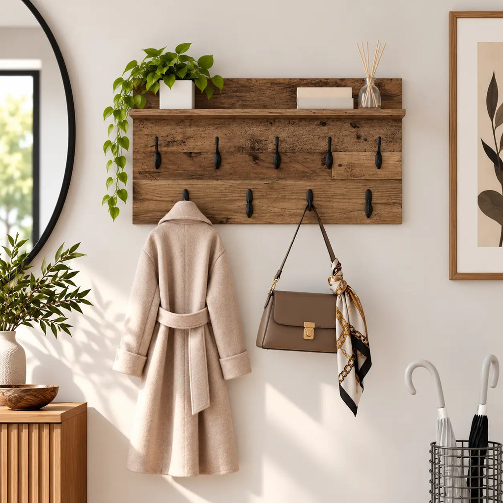 Porte-Manteau Mural Bois