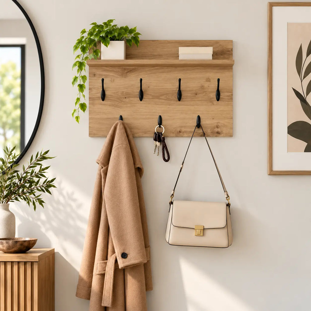 Porte-Manteau Mural Bois