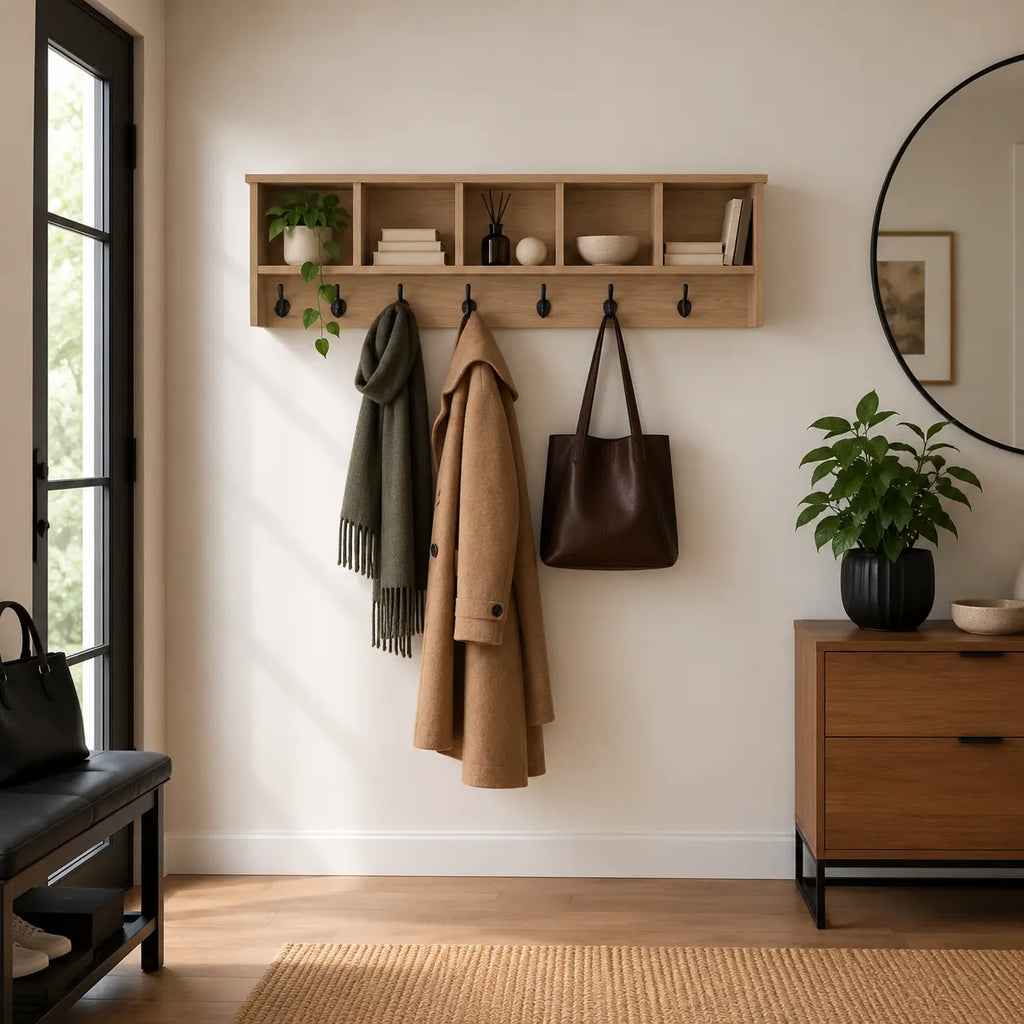 Porte-Manteau Mural Bois