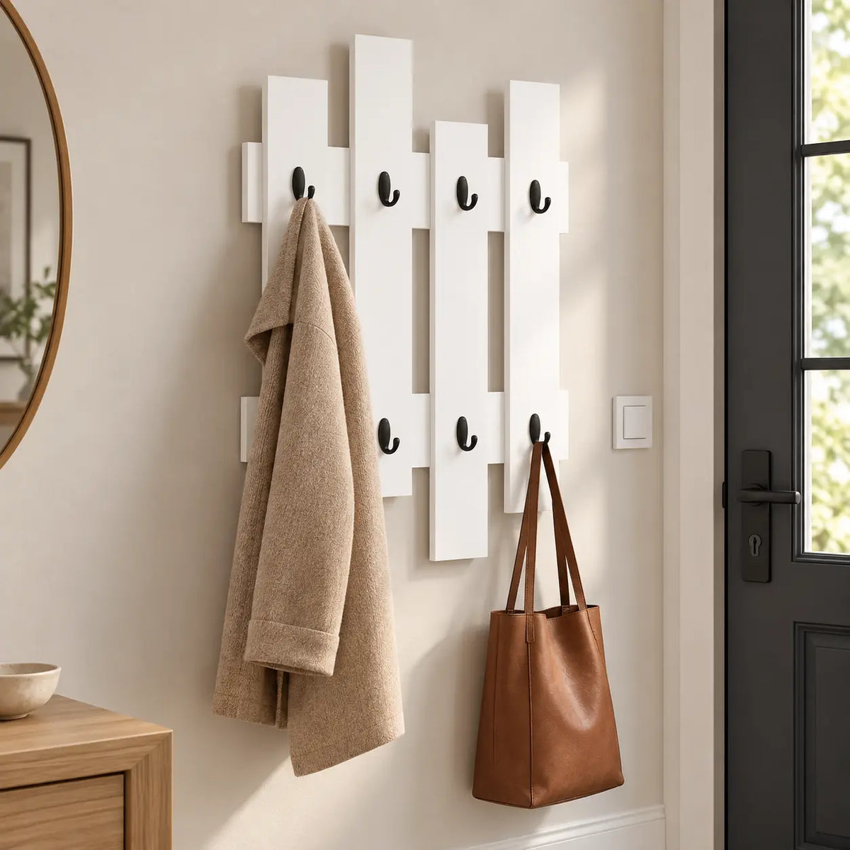 Porte-Manteau Mural Bois