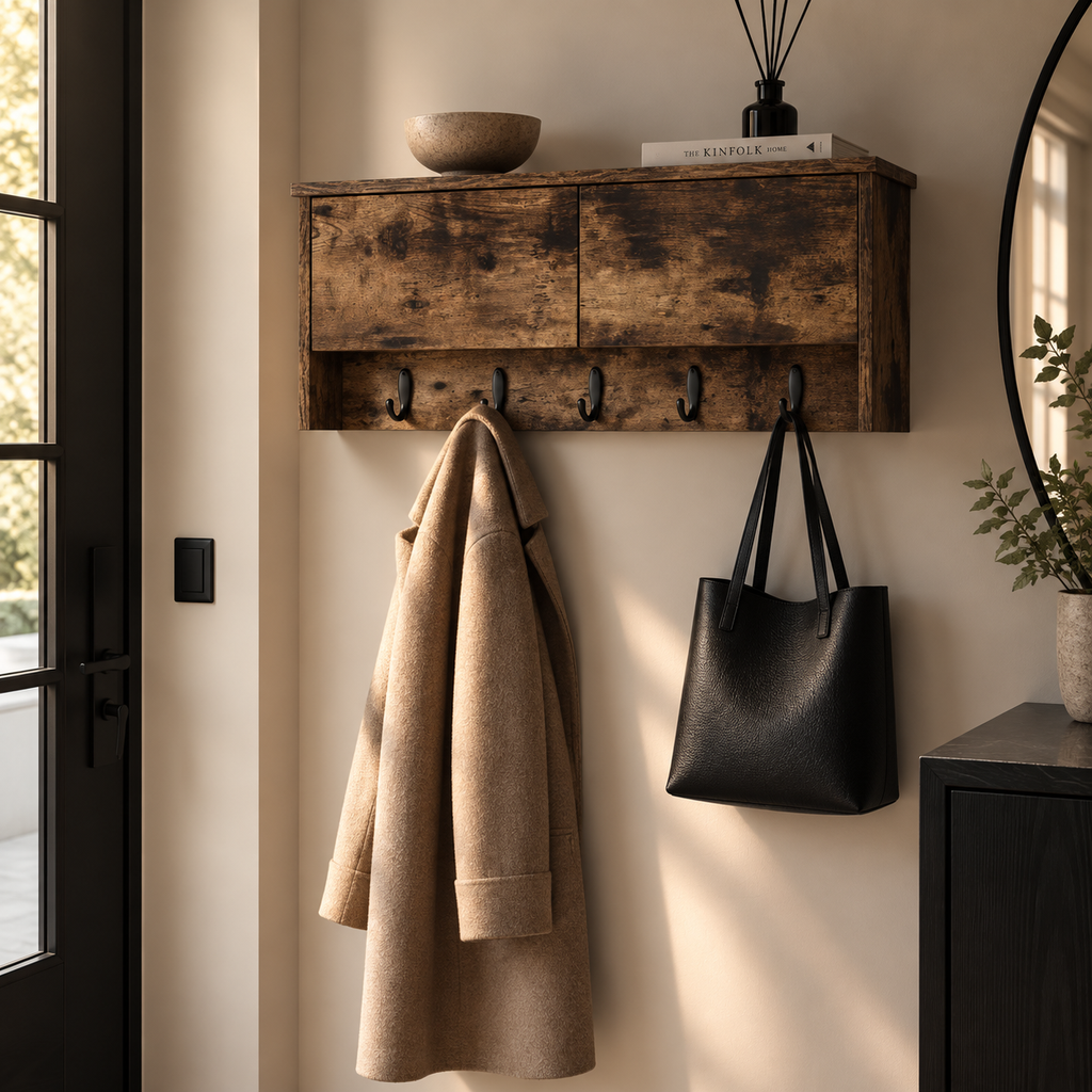 Porte-Manteau Mural Bois