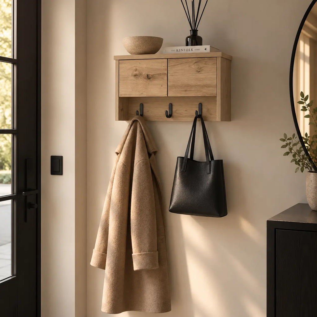 Porte-Manteau Mural Bois