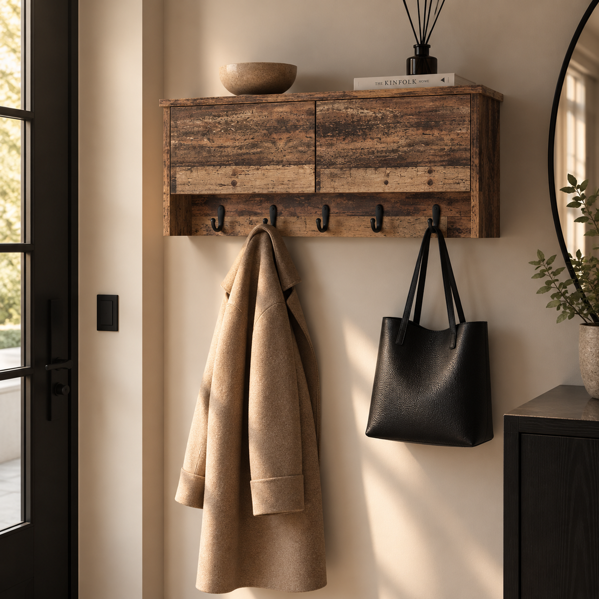 Porte-Manteau Mural Bois