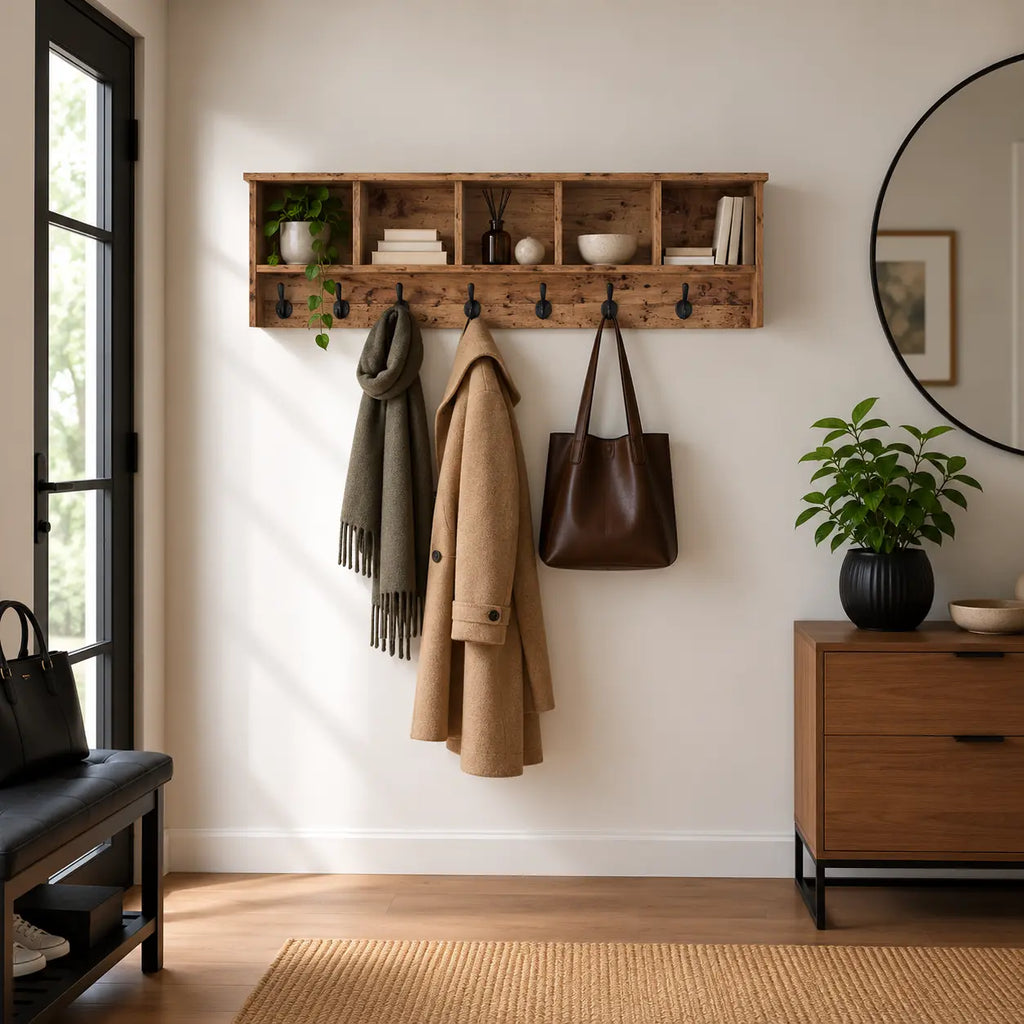 Porte-Manteau Mural Bois